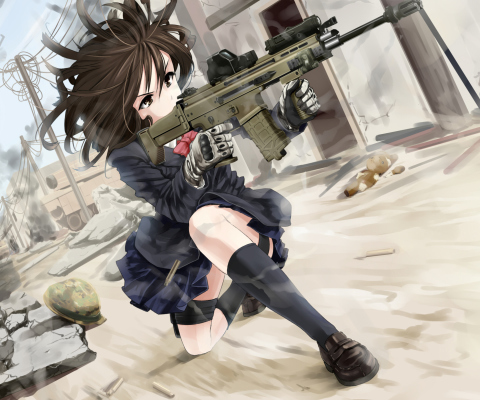 Anime Warrior Girl screenshot #1 480x400