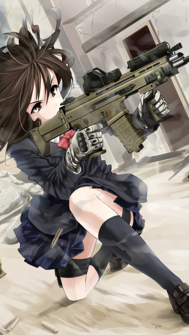 Screenshot №1 pro téma Anime Warrior Girl 640x1136