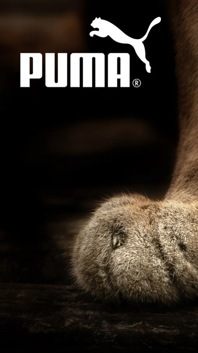 Обои Puma Fluffy Logo 640x1136
