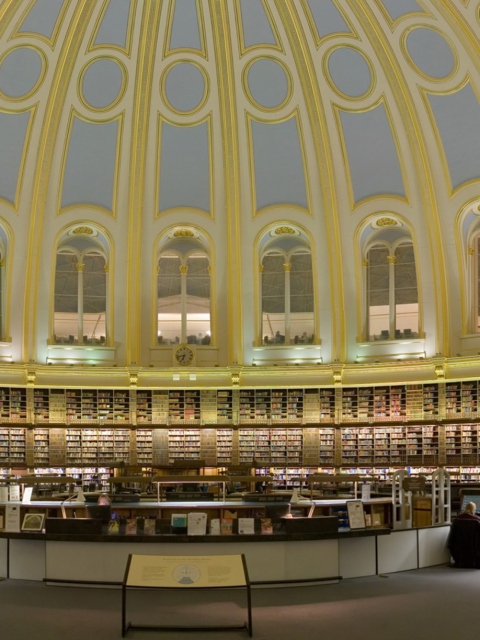 Das British Museum - Reading Room Wallpaper 480x640