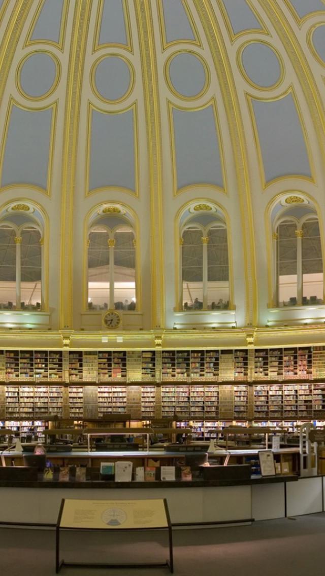 Das British Museum - Reading Room Wallpaper 640x1136