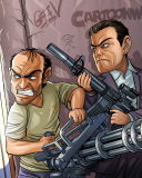 Fondo de pantalla Grand Theft Auto V Gangsters 128x160