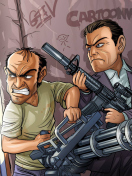 Sfondi Grand Theft Auto V Gangsters 132x176