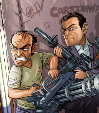 Grand Theft Auto V Gangsters - Obrázkek zdarma pro 480x800