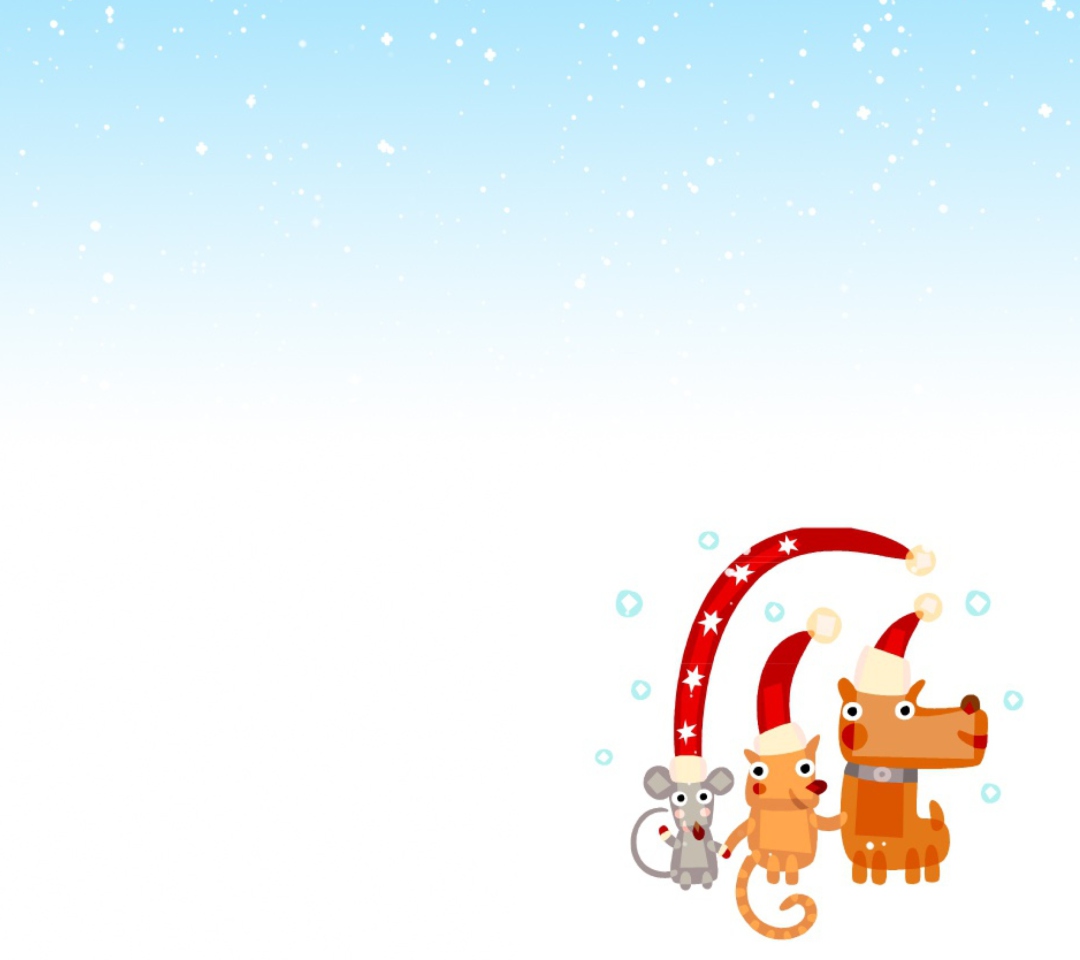 Das Christmas Characters Wallpaper 1080x960