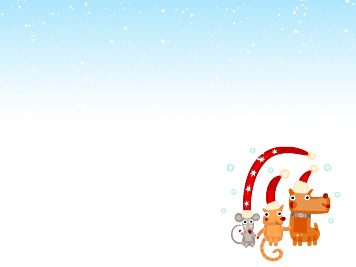 Christmas Characters wallpaper 1152x864