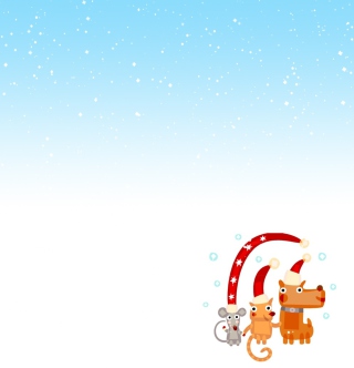 Kostenloses Christmas Characters Wallpaper für iPad 2