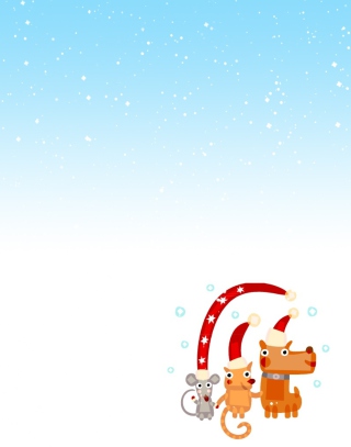 Christmas Characters Wallpaper for iPhone 6