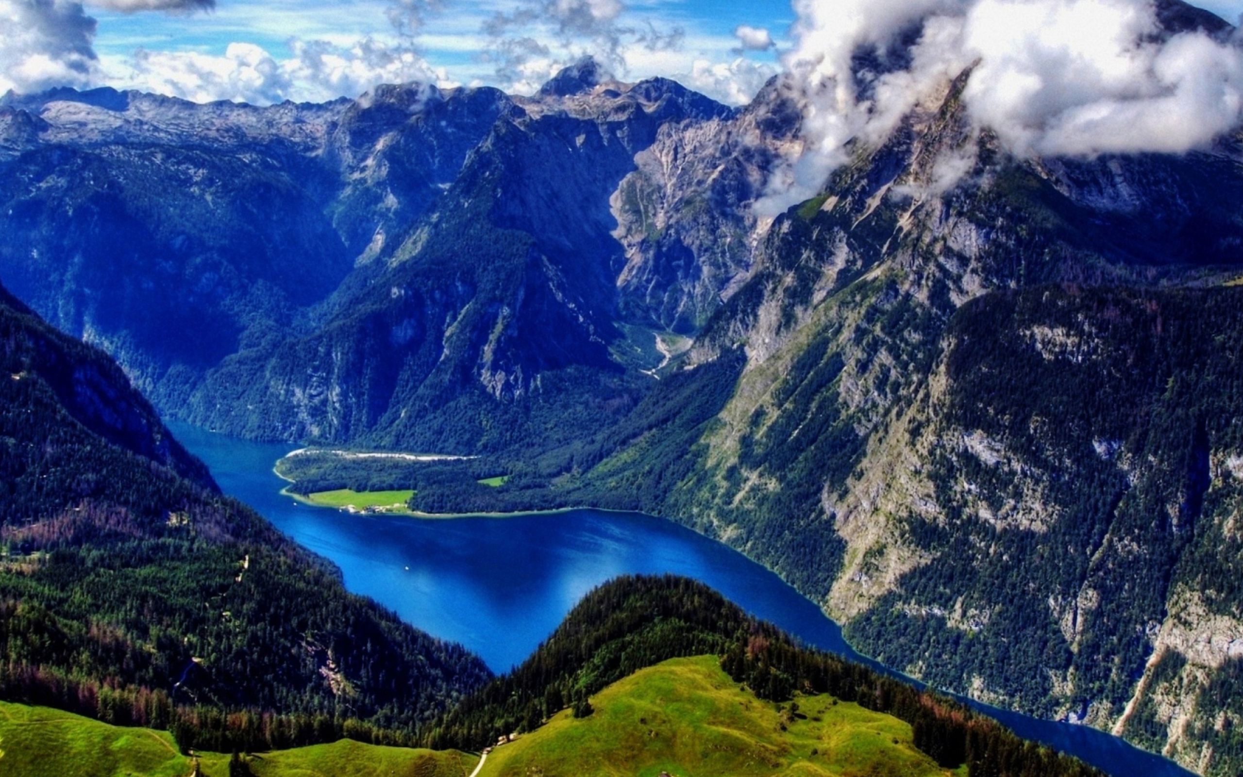 Fondo de pantalla Konigssee, Berchtesgaden, Germany 2560x1600