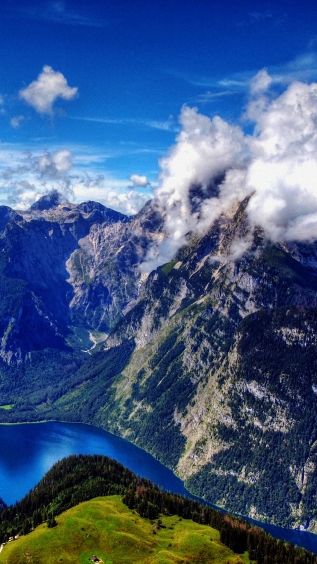 Konigssee, Berchtesgaden, Germany wallpaper 640x1136