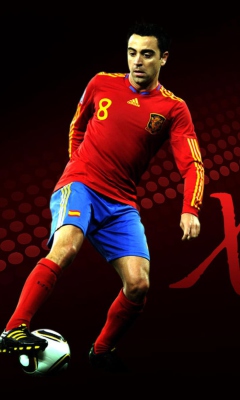 Das Xavi Hernandez Wallpaper 240x400