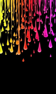 Das Digital Art - Funky Colorful Wallpaper 240x400