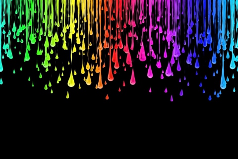 Das Digital Art - Funky Colorful Wallpaper 480x320