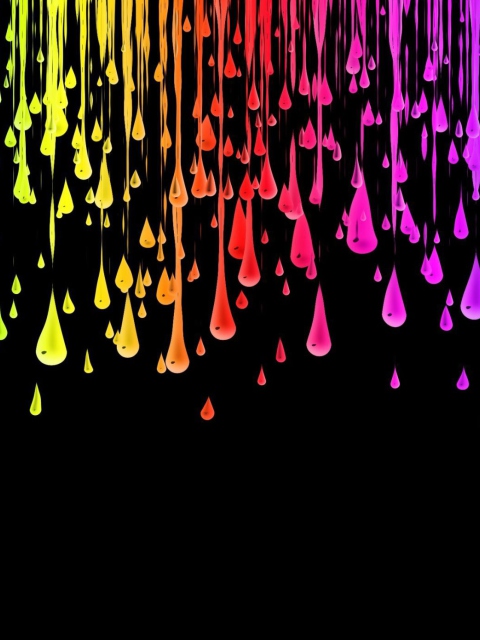 Digital Art - Funky Colorful wallpaper 480x640