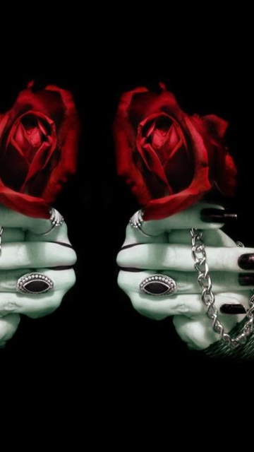 Fondo de pantalla Gothic Rose 360x640