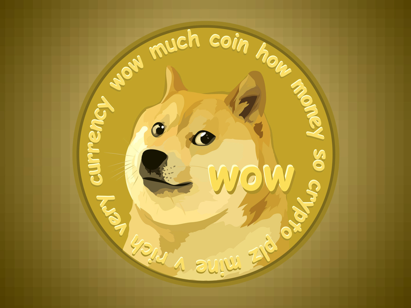 Sfondi Dog Golden Coin 1400x1050