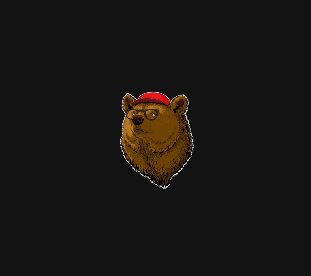 Das Cool Bear Wallpaper 1080x960