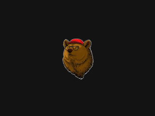 Fondo de pantalla Cool Bear 320x240