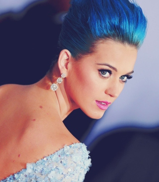 Katy Perry Blue Hair - Obrázkek zdarma pro 176x220