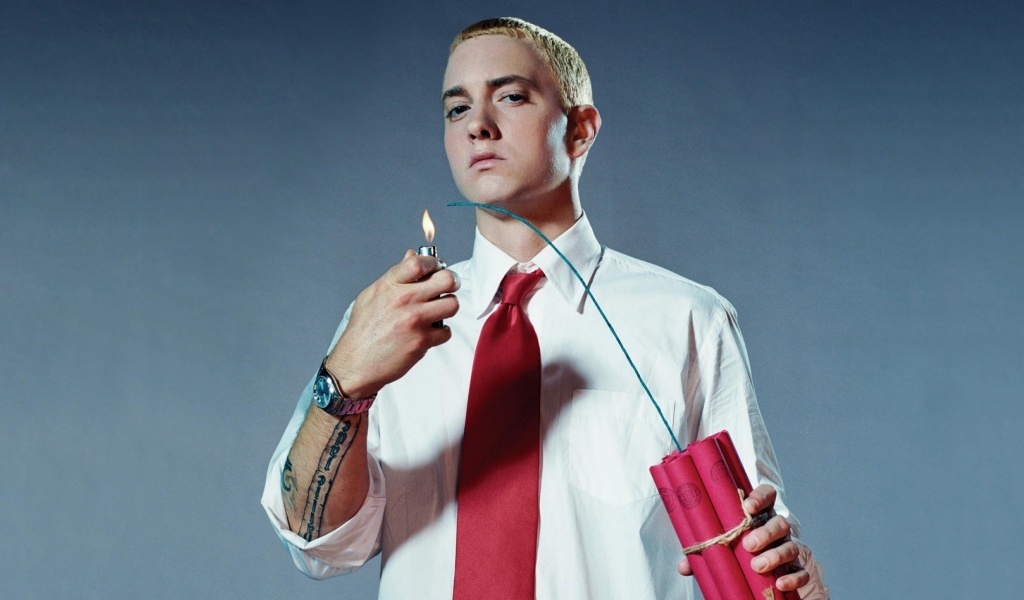 Das Eminem The Real Slim Shady Wallpaper 1024x600