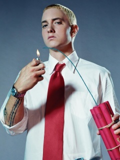 Das Eminem The Real Slim Shady Wallpaper 240x320