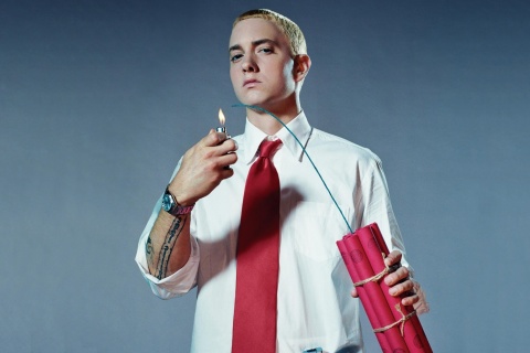 Обои Eminem The Real Slim Shady 480x320