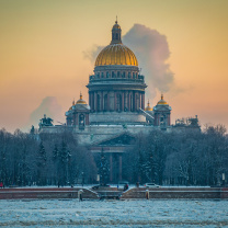 Das Saint Isaacs Cathedral in Saint Petersburg Wallpaper 208x208