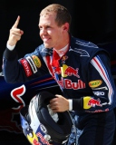 Обои Sebastian Vettel - World Champions Formula 1 128x160