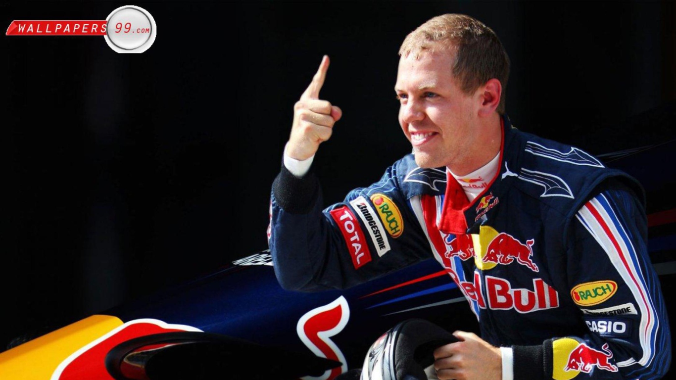 Screenshot №1 pro téma Sebastian Vettel - World Champions Formula 1 1366x768