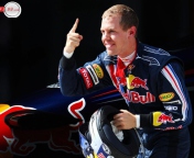 Обои Sebastian Vettel - World Champions Formula 1 176x144