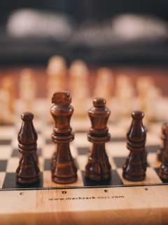 Обои Chess Board Game 240x320