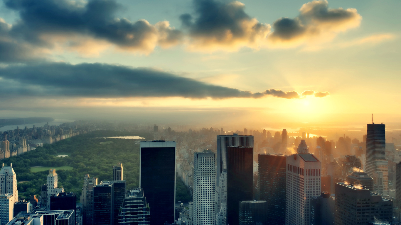 NYC Skyscrapers wallpaper 1366x768