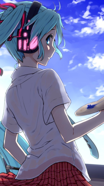 Fondo de pantalla Hatsune Miku, Vocaloid 360x640