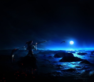 Abyss Warrior Women Background for 128x128