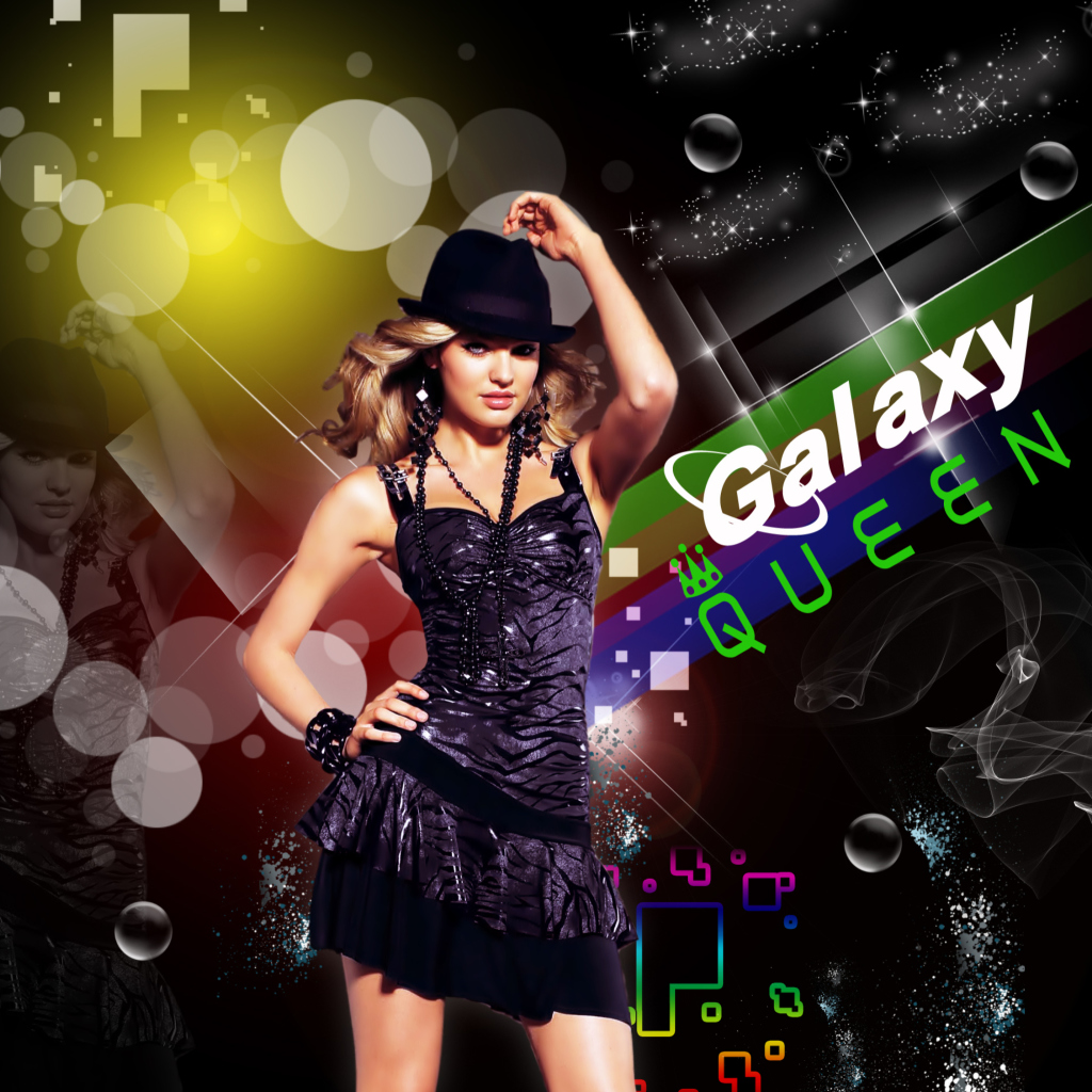 Galaxy Queen wallpaper 1024x1024
