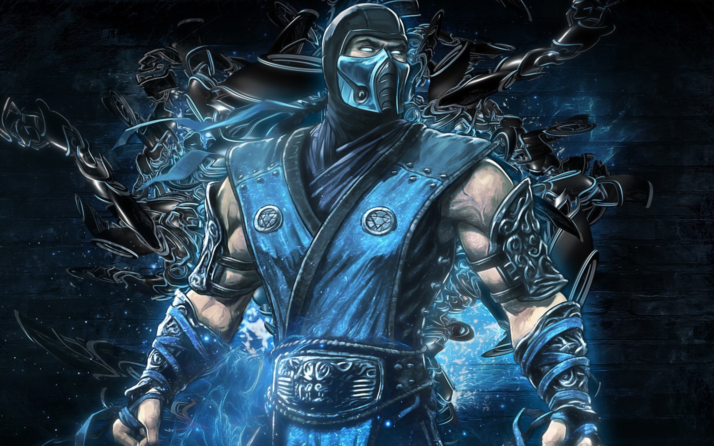 Das Mortal kombat, Sub zero Wallpaper 1440x900