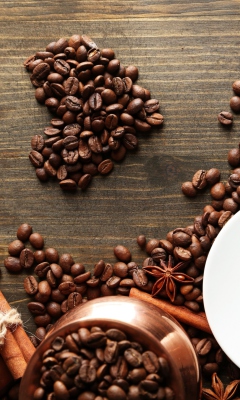 Das I Heart Coffee Wallpaper 240x400