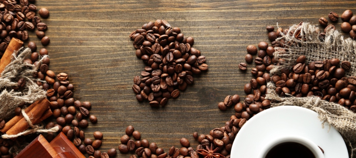 I Heart Coffee wallpaper 720x320