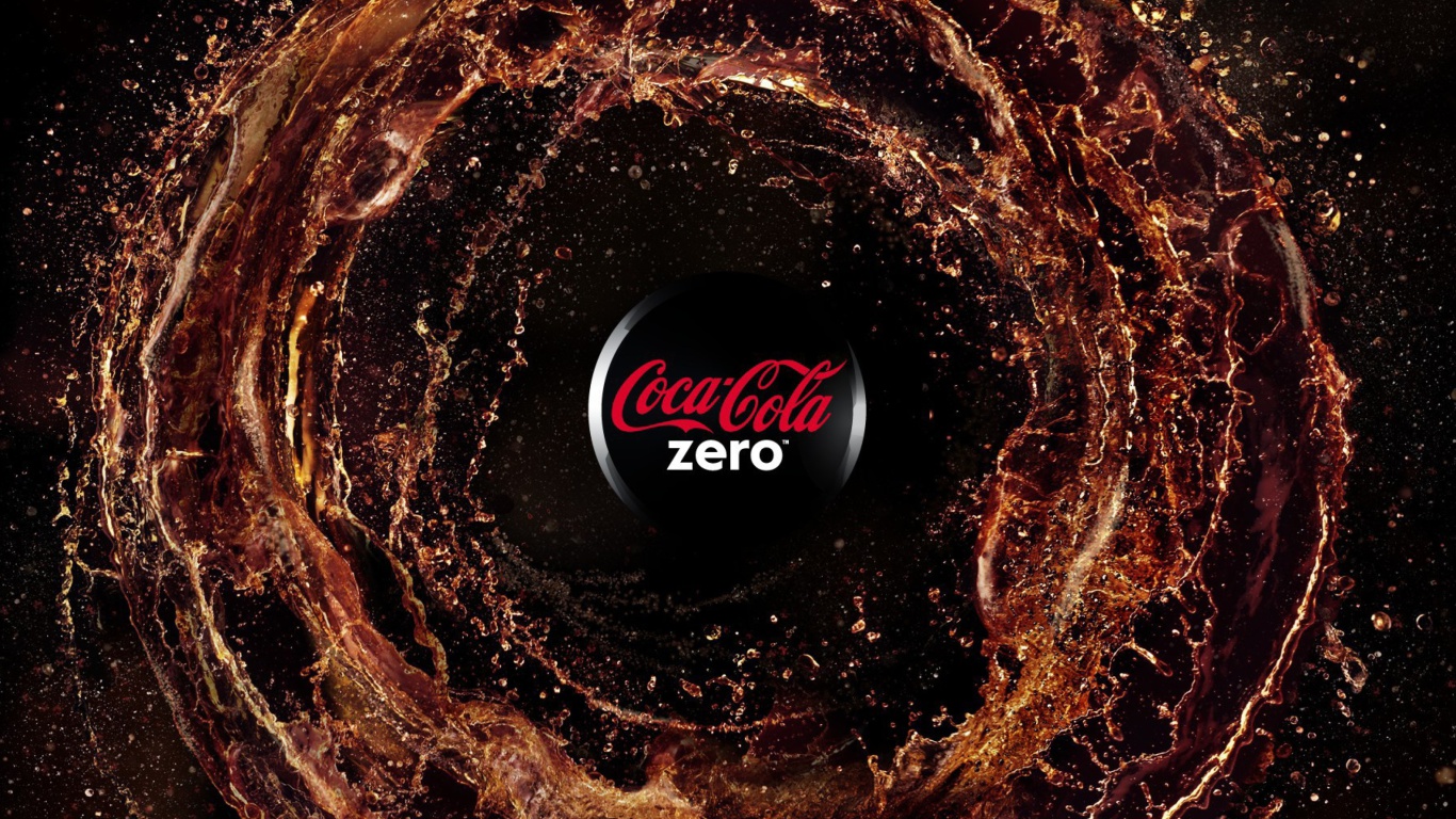 Screenshot №1 pro téma Coca Cola Zero - Diet and Sugar Free 1366x768