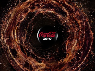 Обои Coca Cola Zero - Diet and Sugar Free 320x240