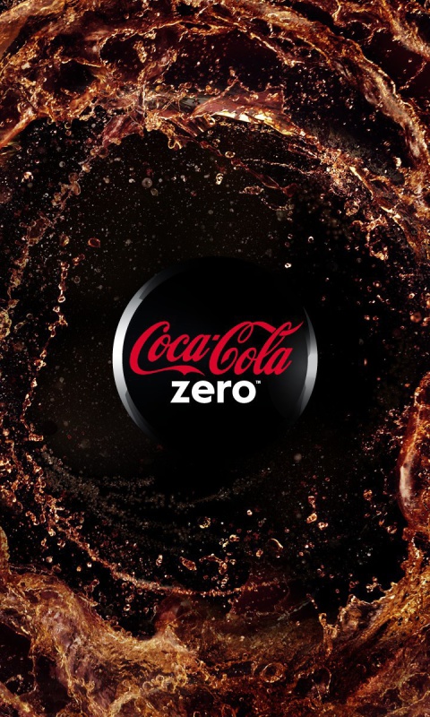 Fondo de pantalla Coca Cola Zero - Diet and Sugar Free 480x800