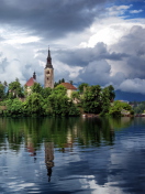 Sfondi Lake Bled, Slovenia 132x176