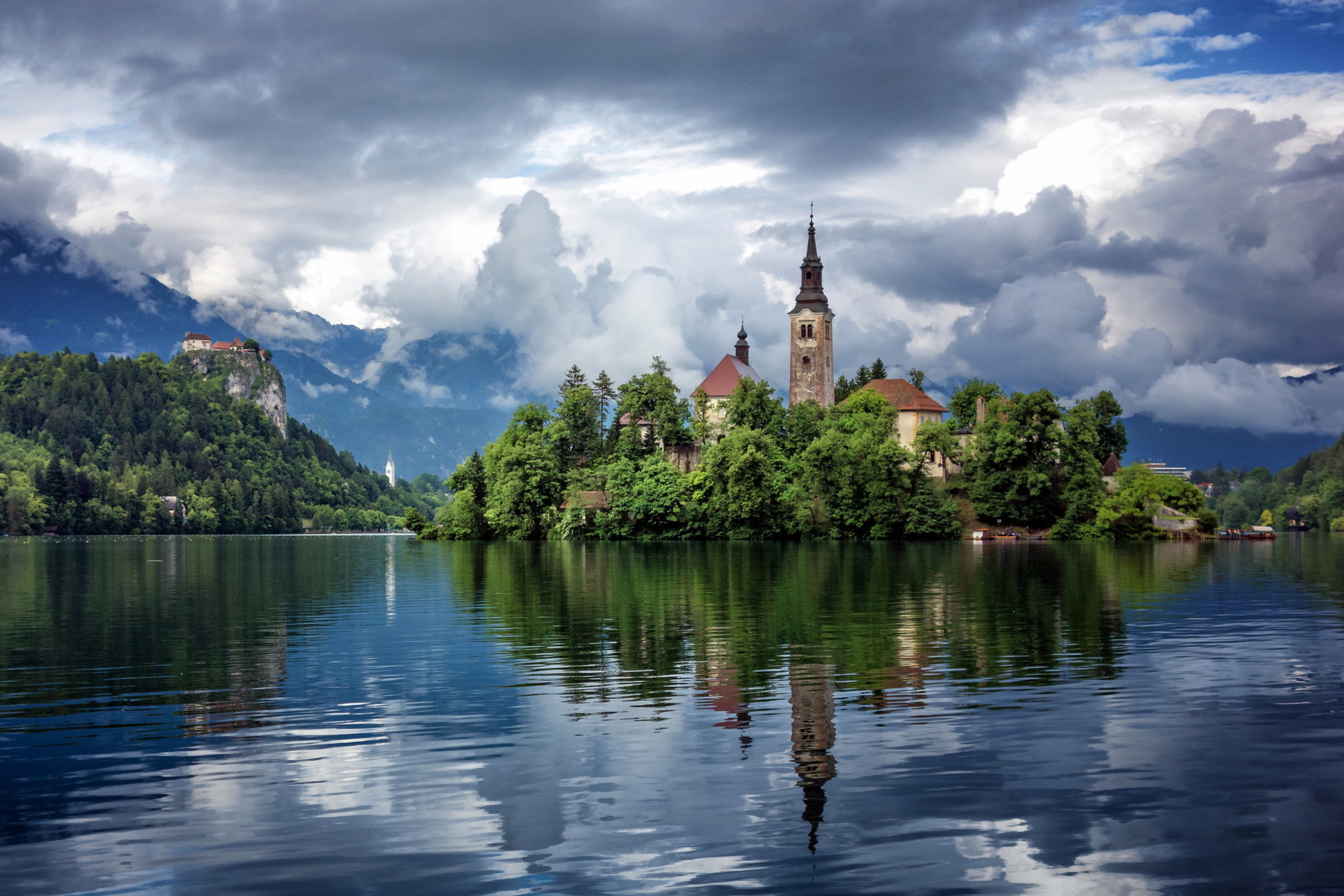 Fondo de pantalla Lake Bled, Slovenia 2880x1920