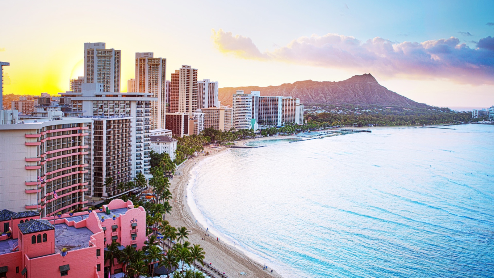 Fondo de pantalla Waikiki Beach Hawaii 1600x900