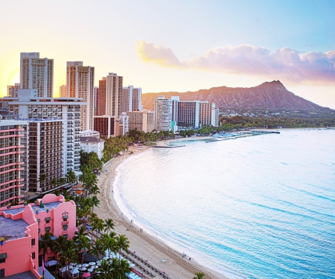 Waikiki Beach Hawaii screenshot #1 480x400