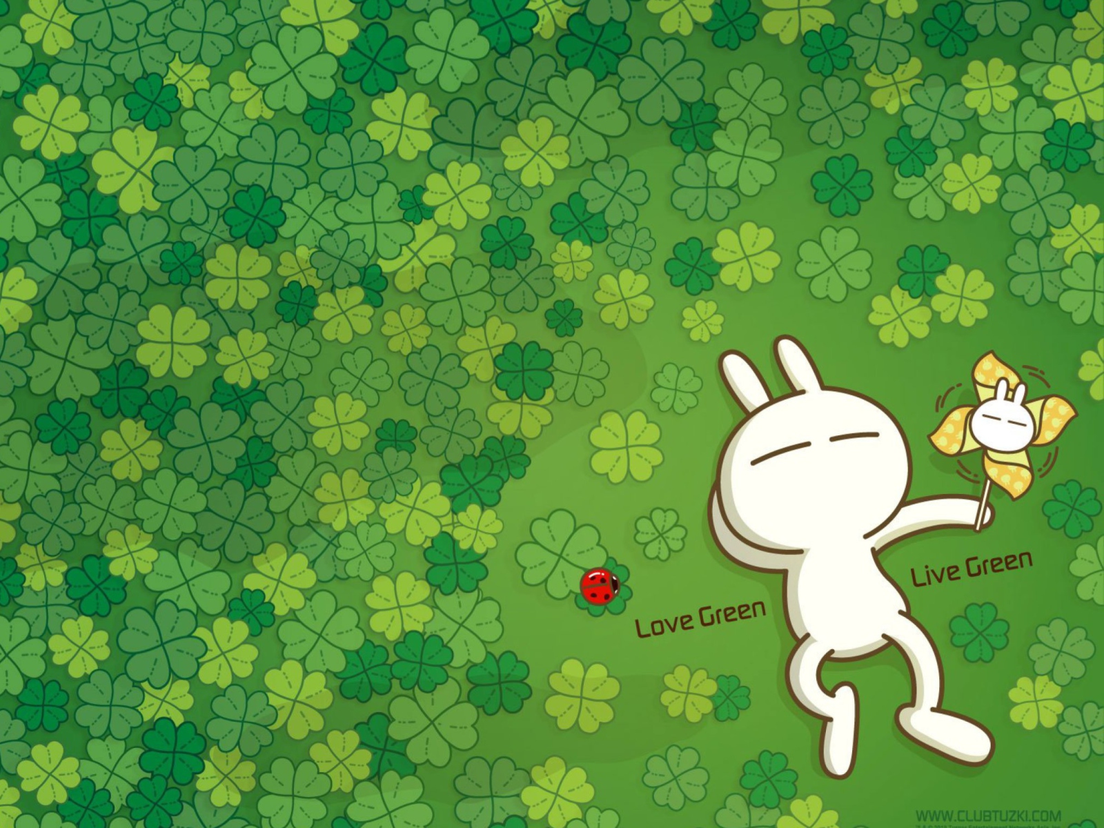 Love Green wallpaper 1600x1200