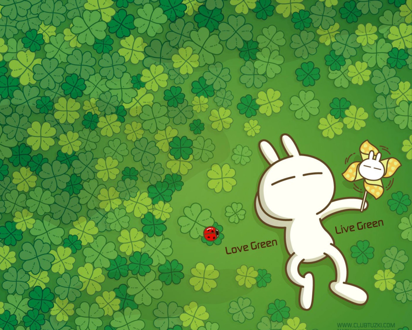 Das Love Green Wallpaper 1600x1280