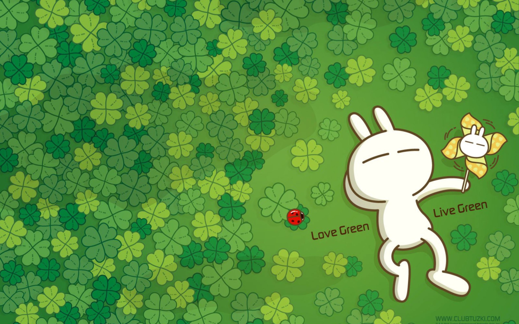 Das Love Green Wallpaper 1680x1050