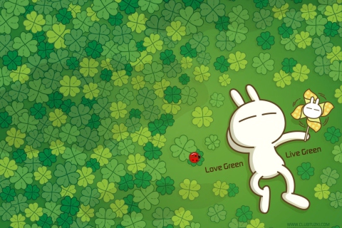 Screenshot №1 pro téma Love Green 480x320