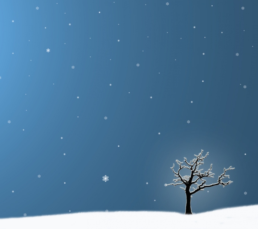 Das Last Winter Tree Wallpaper 1080x960